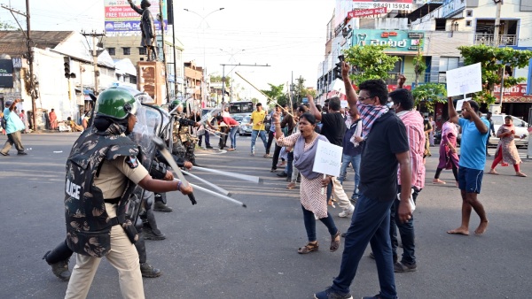 votes counting day tension mounts in ap as police hold cordon searches and mock drills