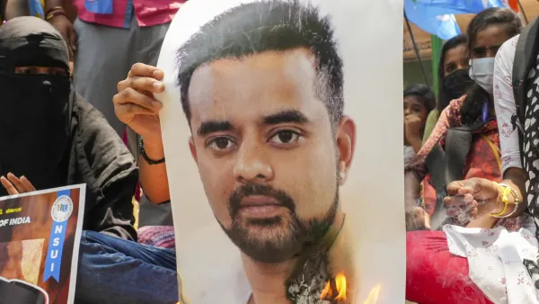 MP Prajwal Revanna is holding a program condemning obscene videos by Chalo Haasan