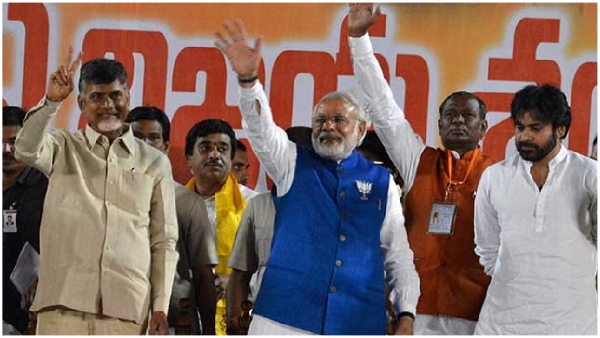 pm modi distance himself with pro-muslim nda partners tdp janasena in ap