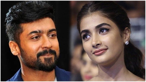 heroine pooja hegde selected suriya and karthik subbaraju combo movie