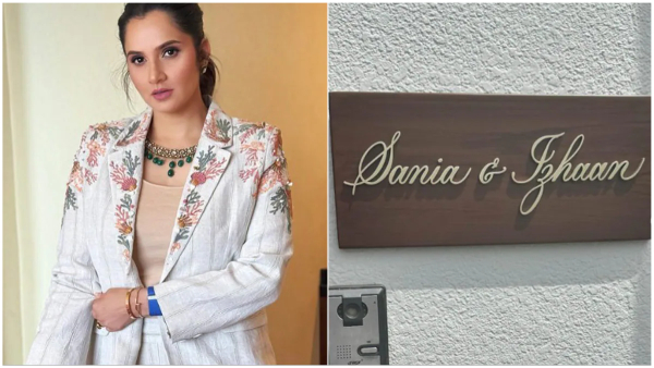 Tennis Star Sania Mirza shared a picture of a new nameplate becomes viral