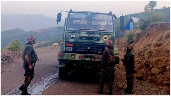 IAF soldier was killed after their convoy was attacked by terrorists in Jammu Kashmir