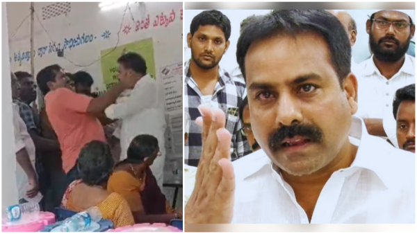tenali ysrcp candidate annabathuni siva kumar reveals reason for clash with voter in polling booth