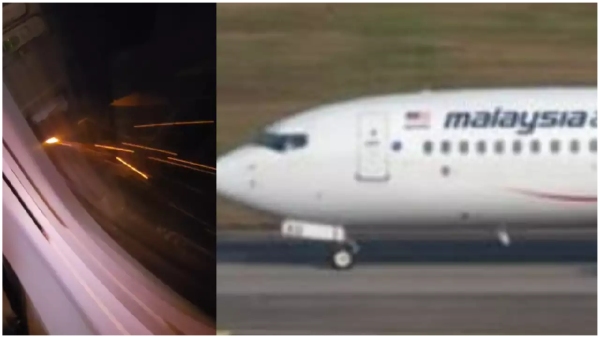 A fire broke out in the flight going from Hyderabad to KualaLumpur