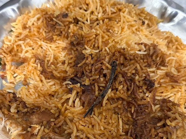 A customer posted that the biryani had a safety pin