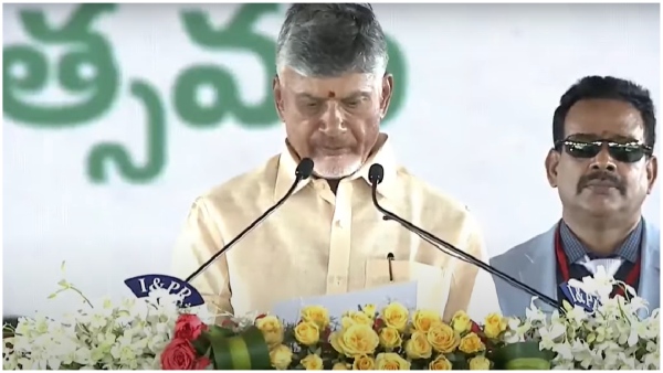 Chandrababu naidu taken oath as chief minister