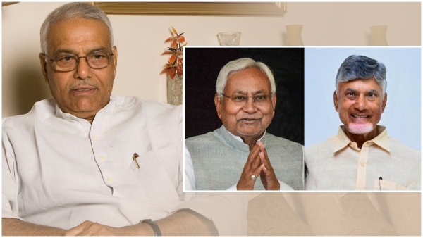former union minister Yashwant Sinha invites Chandrababu nitish kumar into india bloc