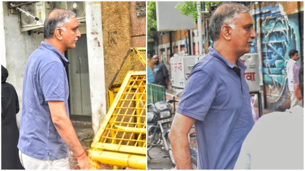 BRS MLA T Harish Rao met K Kavitha at Tihar Jail