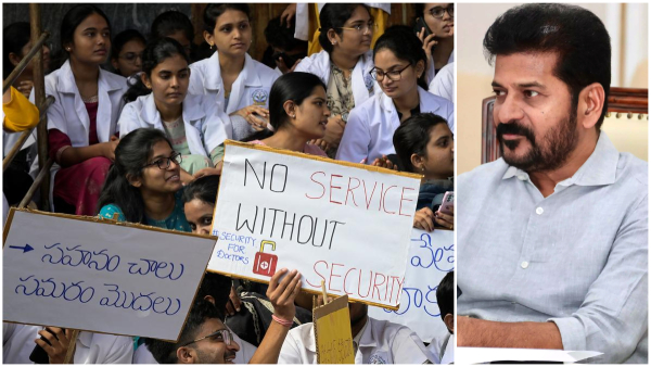 Telangana Junior doctors sit for a indefinite strike on the second day after failed talks with govt