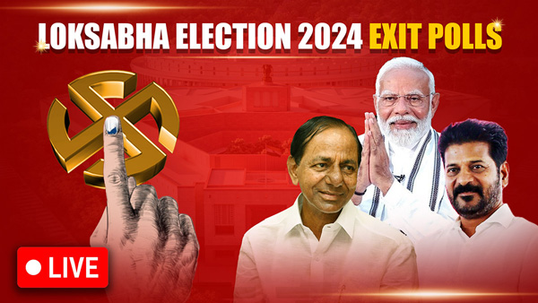 lok sabha exit polls live in telugu including Telangana Karnataka tamilnadu and other Indian states