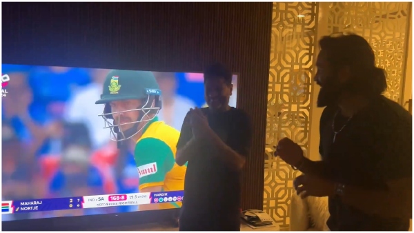 T20 World Cup 2024 Manchu Vishnu and Prabhu Deva celebrates the India s winning movement