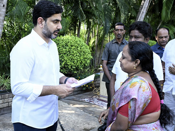 Minister Nara Lokesh conducts Praja Darbar in Mangalagiri