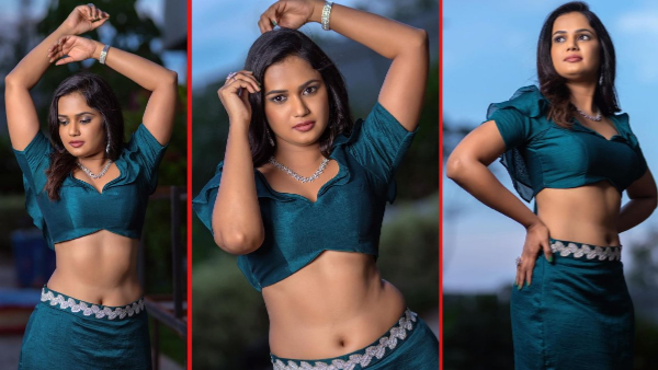 Ariyana Glory Olive blue color dress photoshoot goes viral