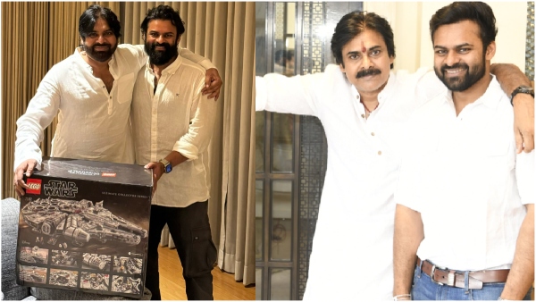 Actor Sai Dharam Tej gifted a Star Wars Lego set to Deputy CM Pawan Kalyan