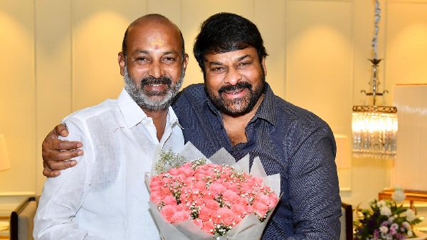 Bandi Sanjay meets megastar Chiranjeevi
