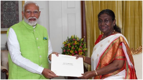 PM Modi tendered his resignation to the President Droupadi Murmu