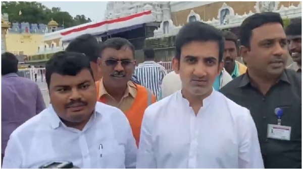 Former cricketer Gautam Gambhir visits Tirumala and offered prayers to Lord Venkateswara
