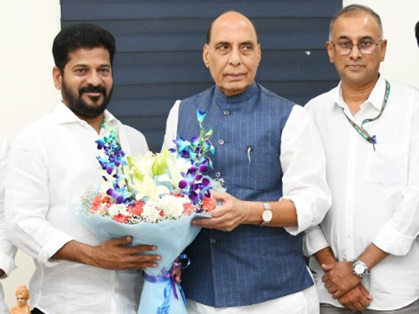 Telangana CM Revanth Meets Union Minister Rajnath Singh