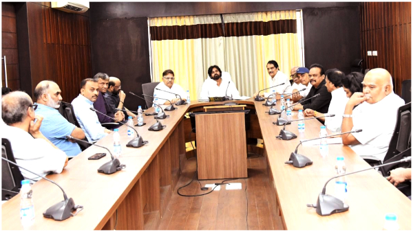 Tollywood producers met deputy cm pawan kalyan requested to resolve long pending issues