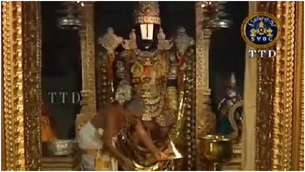 Sahasra Kalasabhishekam today in Tirumala once in a year