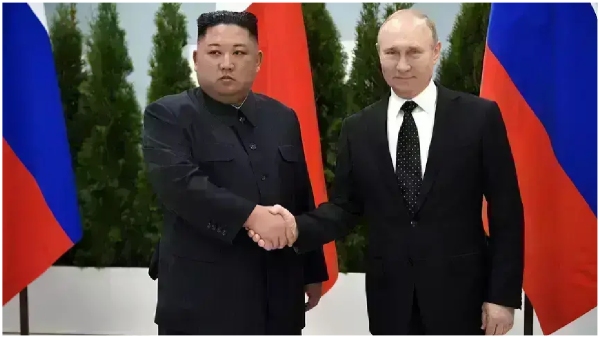 Vladimir Putin met counterpart kim jong un in his first visit to north korea after 24 years