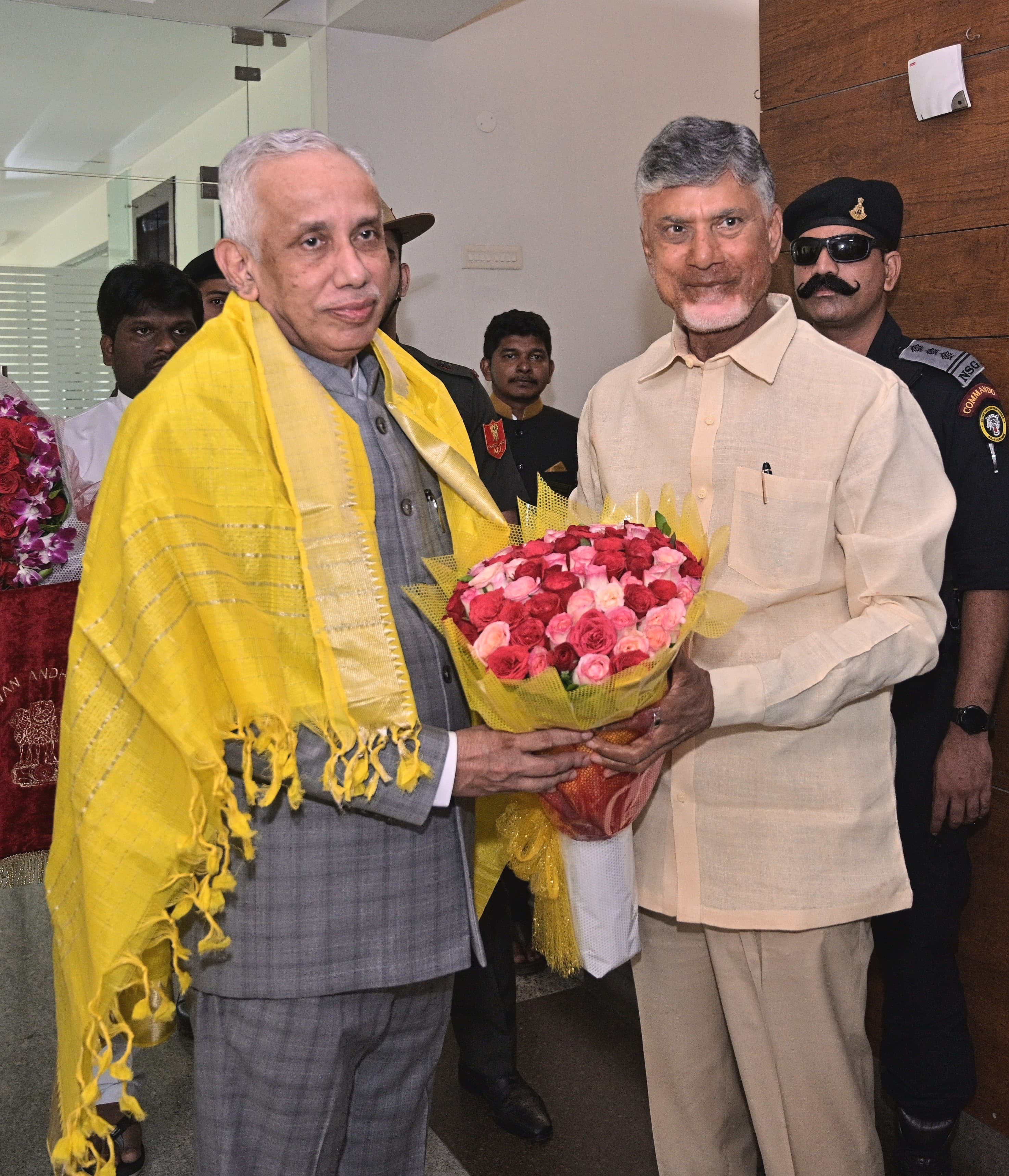 Chandrababu meets AP Governor abdul nazir