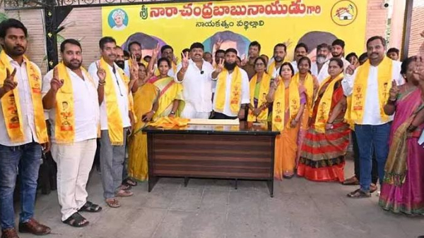 YCP suspended corporator who joined TDP from the party YCP suspended corporator who joined TDP from the party