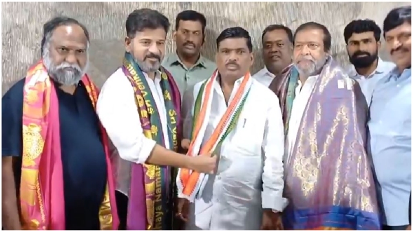 BRS MLA G Mahipal Reddy joins the Congress