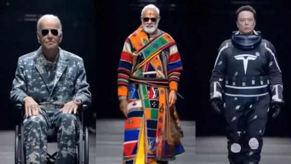 Elon Musk shared a High time for an AI fashion show video