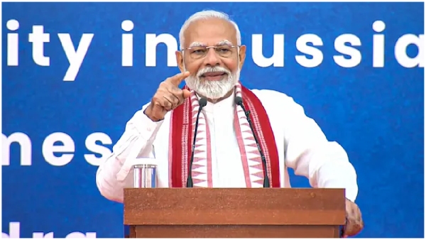 india transforming at record pace world acknowledging it says pm modi to Indians in Russia