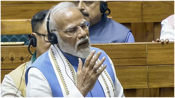 pm modi lashed out at opposition over attack against nda amid uproar in loksabha