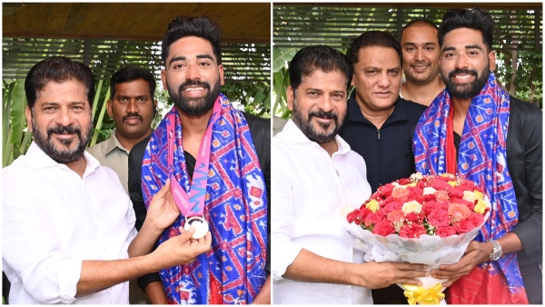 Cricketer Mohammad Siraj met CM Revanth Reddy and presented a Team India s jersey