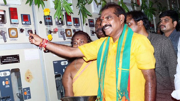 Minister Nimmala ramanaidu counter to Jagan by releasing pattiseema water Minister Nimmala ramanaidu counter to Jagan by releasing pattiseema water