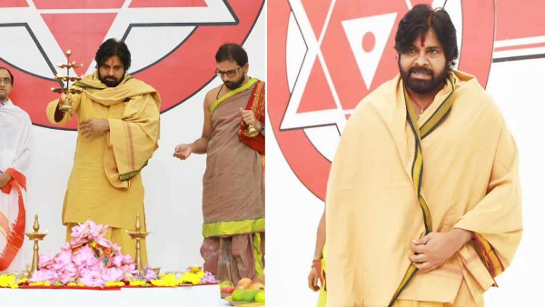 pawan kalyan Varaahi Deeksha completed