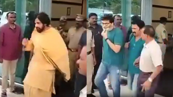 AP Deputy CM Pawan Kalyan has arrived from Hyderabad along with Trivikram and Anand Sai