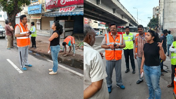 GHMC Commissioner Amrapali made a surprise visit to several areas of the city to inspect sanitation