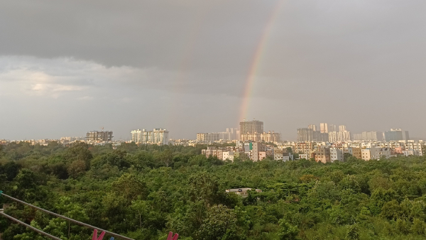 heavy rain in some parts of hyderabad city heavy rain in some parts of hyderabad city