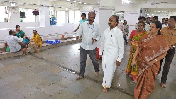 TTD EO Shyamala Rao made a surprise inspection at the Tirumala Anna Prasadam Centre