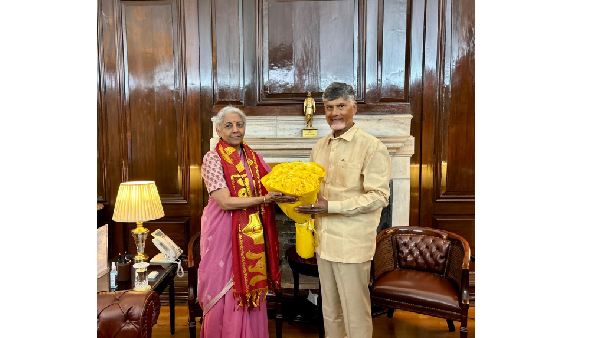 CM Chandrababu Naidu met Union Minister Nirmala Sitharaman and JP Nadda