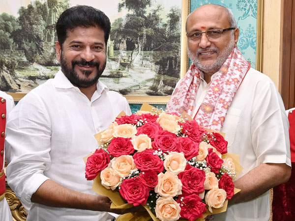 CM Revanth meets Governor Radha Krishnana discussions over Bills and Assembly sessions