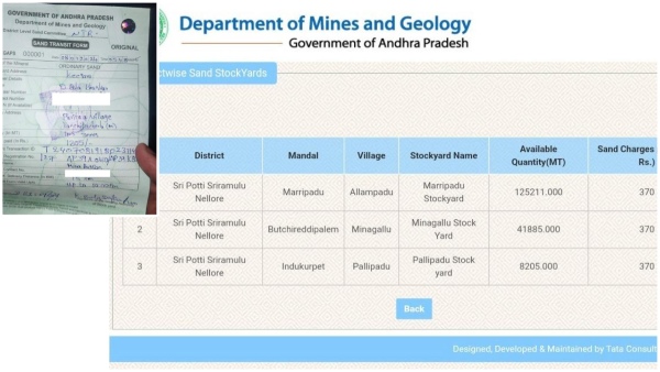 war of words of between ysrcp tdp over free sand policy- here is fact