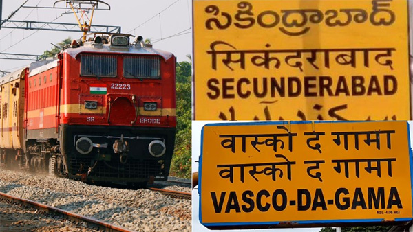 Check the time table and halt stations of the direct train from Secunderabad to Vasco da Gama Check the time table and halt stations of the direct train from Secunderabad to Vasco da Gama