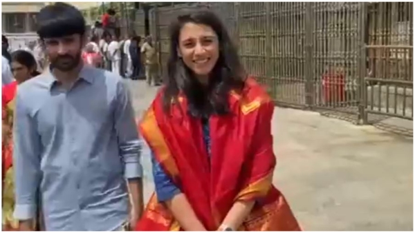 Cricketer Smriti Mandhana offered prayers to the Lord Venkateswara at Tirumala