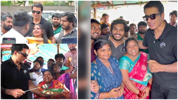 Sonu Sood visits kumari aunty s food stall