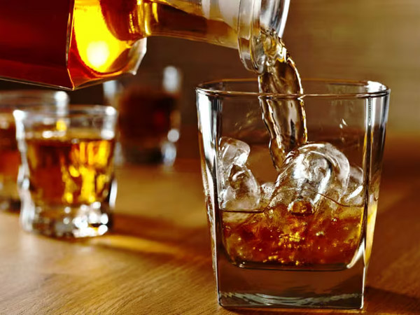 Mixing whiskey with mineral water Losses caused by