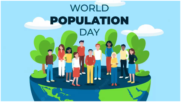 World population day Human survival in question with population effect on nature and earth