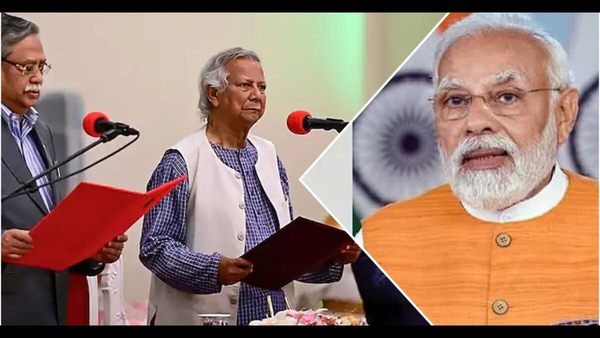 Mohammad Yunus sworn in as Bangladesh PM Modi wishes calls for protection of minorities Mohammad Yunus sworn in as Bangladesh PM Modi wishes calls for protection of minorities