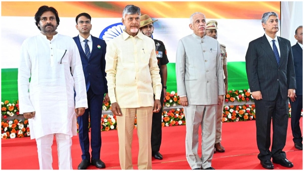 Chandrababu pawan kalyan ys sharmla attend ap governor at home programme but no ys jagan