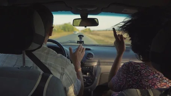 The husband dropped his wife from the car and left her on the road