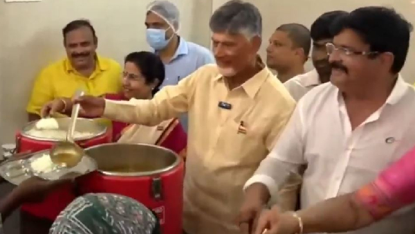 CM Chandrababu Naidu inaugurate Anna Canteen in Gudivada